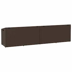 Zahradní úložný box hnědý 220x50x58 cm polyratan - obrázek 6