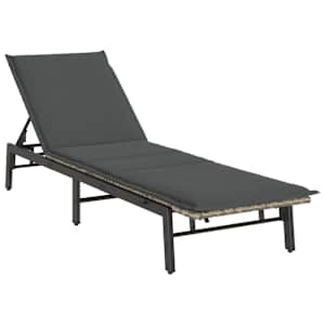 vidaXL p&auml;evitustool padjaga, helehall, pol&uuml;rotang