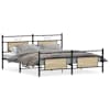 vidaXL metallist voodiraam ilma madratsita Sonoma tamm 183x213 cm