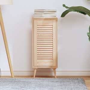 Vrata za omarico z letvicami 61,5x29,5 cm trdna borovina