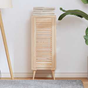 Vrata za omarico z letvicami 69x29,5 cm trdna borovina