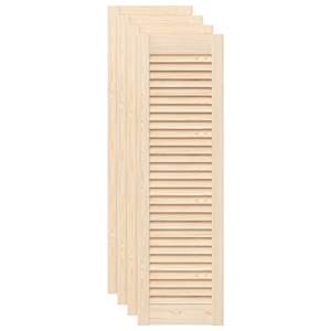 Nábytková dvířka lamelový design 4 ks 99x29,5 cm borovice - obrázek 2