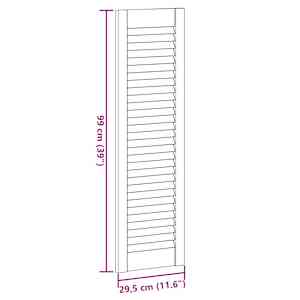 Nábytková dvířka lamelový design 4 ks 99x29,5 cm borovice - obrázek 11
