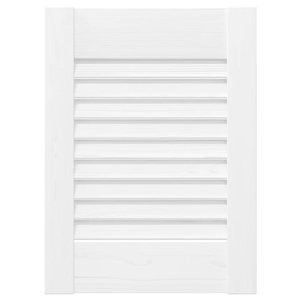 vidaXL Kastdeur louvre design 39,5x29,5 cm wit afbeelding