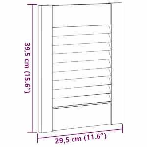 Skříňové dveře Louvred Design 2 ks Bílá 39,5x29,5 cm - obrázek 11