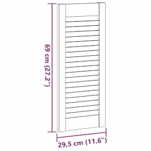 Skříňové dveře Louvred Design Bílý 69x29,5 cm - obrázek 10