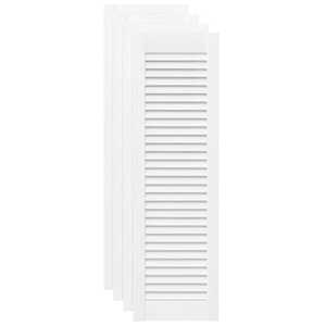 Skříňové dveře Louvred Design 4 ks Bílá 99x29,5 cm - obrázek 2