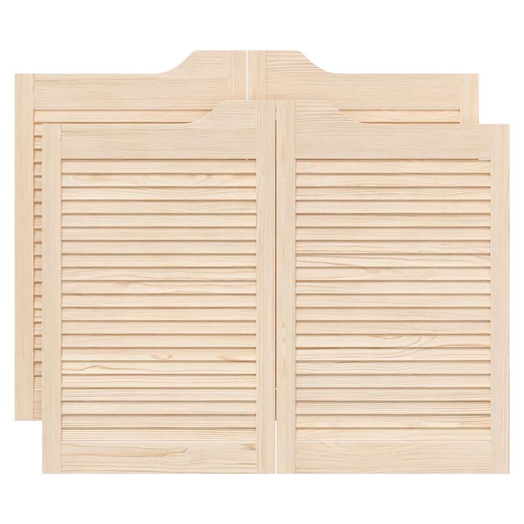 vidaXL Křídlové dveře Louvred Design 2 páry 80x100 cm borovicový masiv