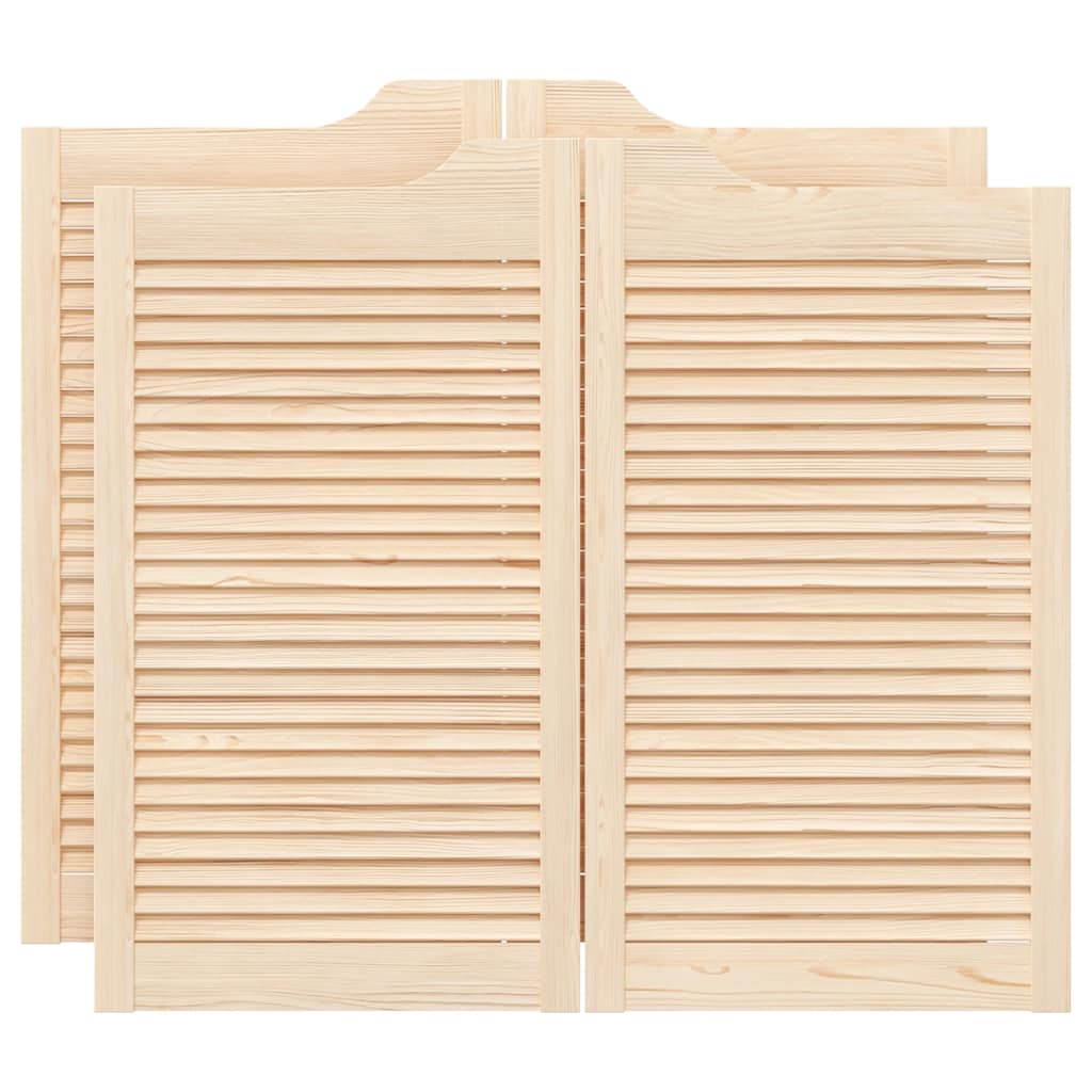 vidaXL Křídlové dveře Louvred Design 2 páry 90x100 cm borovicový masiv