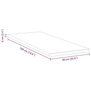 Topper na matraci Bílá a zelená 90 x 190 cm Jacquardová tkanina - obrázek 11