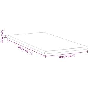 Topper na matraci Bílá a zelená 100 x 200 cm - obrázek 11