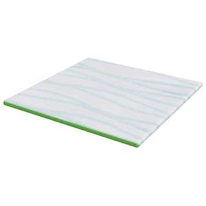 Topper na matraci Bílá a zelená 200 x 200 cm - obrázek 5