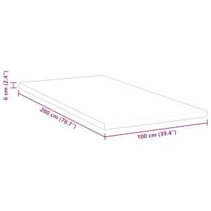 Topper na matraci Bílá 100 x 200 cm Jacquardová tkanina - obrázek 11