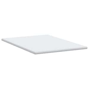 Topper na matraci Bílá 140 x 190 cm Jacquardová tkanina - obrázek 6