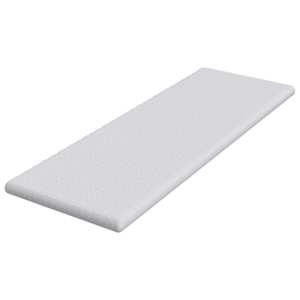 Topper na matraci Bílá 70 x 200 cm Jacquardová tkanina - obrázek 4