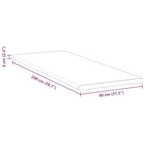 Topper na matraci Bílá 80 x 200 cm Jacquardová tkanina - obrázek 11