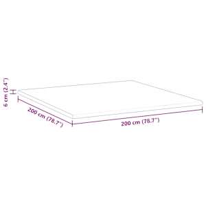 Topper na matraci Bílá 200 x 200 cm Jacquardová tkanina - obrázek 12