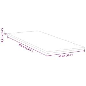 Topper z paměťové pěny 80 x 200 cm Thick Měkký Bílá - obrázek 11
