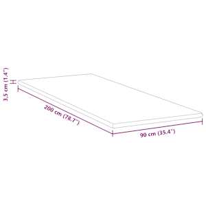 Topper z paměťové pěny 90 x 200 cm 3,5 cm Thick Měkký Bílá - obrázek 11