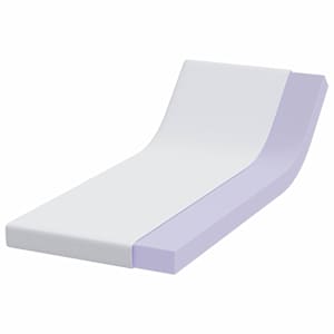 Topper na matraci Bílá 70 x 200 cm Jacquardová tkanina - obrázek 3