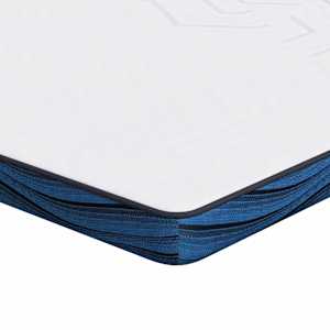 Topper na matraci Bílá 100 x 200 cm Žakárová tkanina - obrázek 2