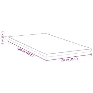 Topper na matraci Bílá 100 x 200 cm Žakárová tkanina - obrázek 11