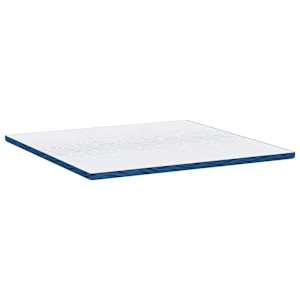 Topper na matraci Bílá 200 x 200 cm Žakárová tkanina - obrázek 6