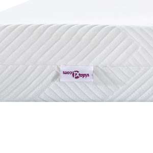 Topper na matraci Bílá 180 x 200 cm Žakárová tkanina - obrázek 9