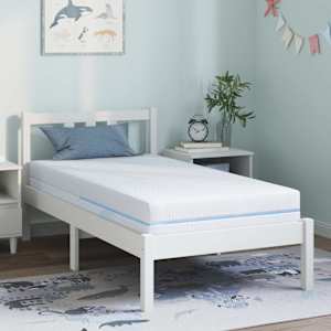 Vzmetnica Bela 80 x 160 cm žakardna tkanina