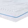 vidaXL Madrats Keskmiselt j&auml;ik 120 x 200 cm Valge
