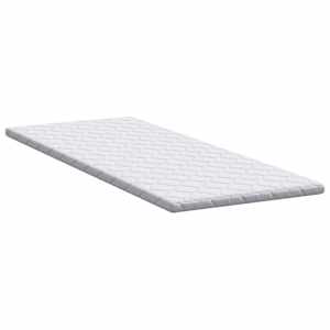 Kokosový topper Bílá 80 x 200 cm Žakárová tkanina - obrázek 5