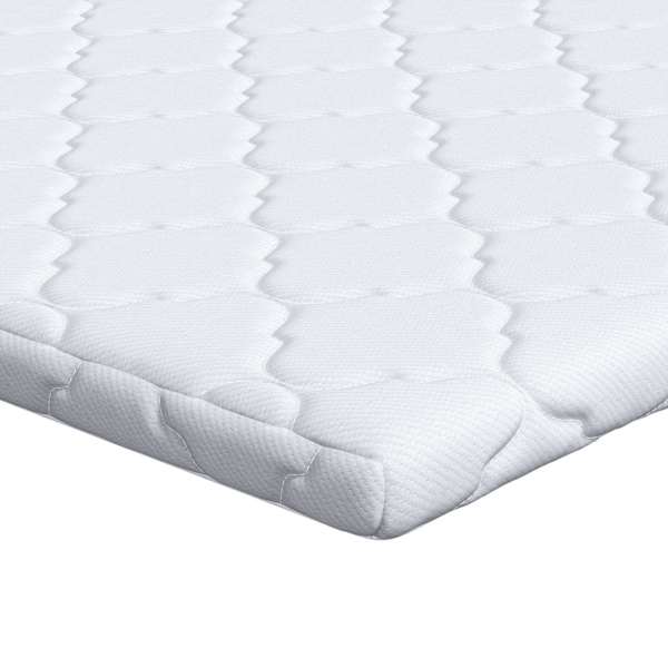 vidaXL Kookosp&auml;hkli maat&auml;itja Valge 140 x 200 cm Žakaarkangas