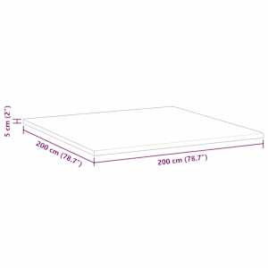 Kokosový topper Bílá 200 x 200 cm Žakárová tkanina - obrázek 12