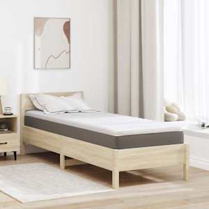 Topper na matraci Bílá 70 x 200 cm Pletená tkanina - obrázek 1