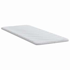 Topper na matraci Bílá 70 x 200 cm Pletená tkanina - obrázek 5