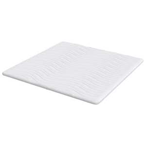 Topper na matraci Bílá 200 x 200 cm Pletená tkanina - obrázek 5