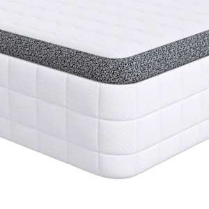 vidaXL Madrats Keskmine pehme 80 x 200 cm Valge ja hall