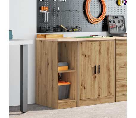 vidaXL Dulap de depozitare pentru garaj Artisan Stejar 30x51x85 cm