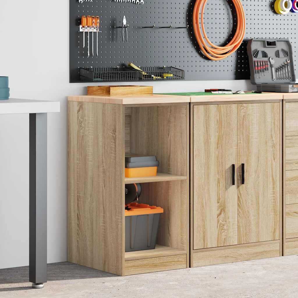vidaXL Dulap depozitare garaj Stejar Sonoma 40x51x85 cm lemn masiv pin
