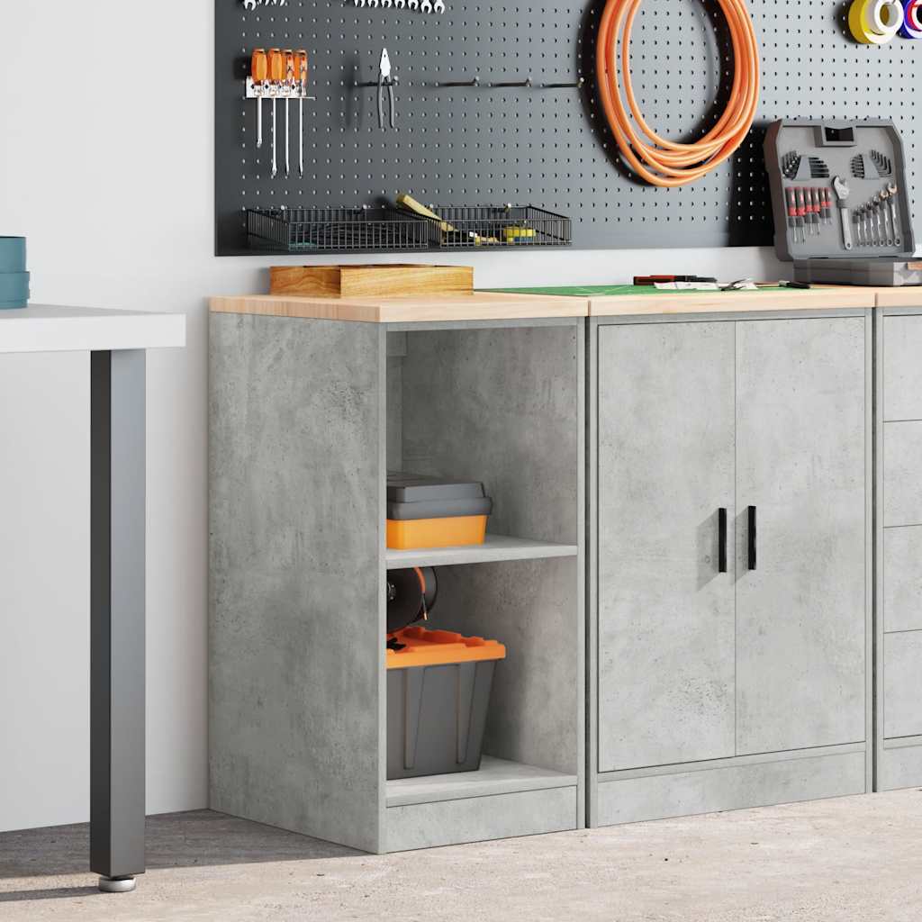 vidaXL Dulap depozitare garaj Beton Gri 40x51x85 cm lemn masiv de pin
