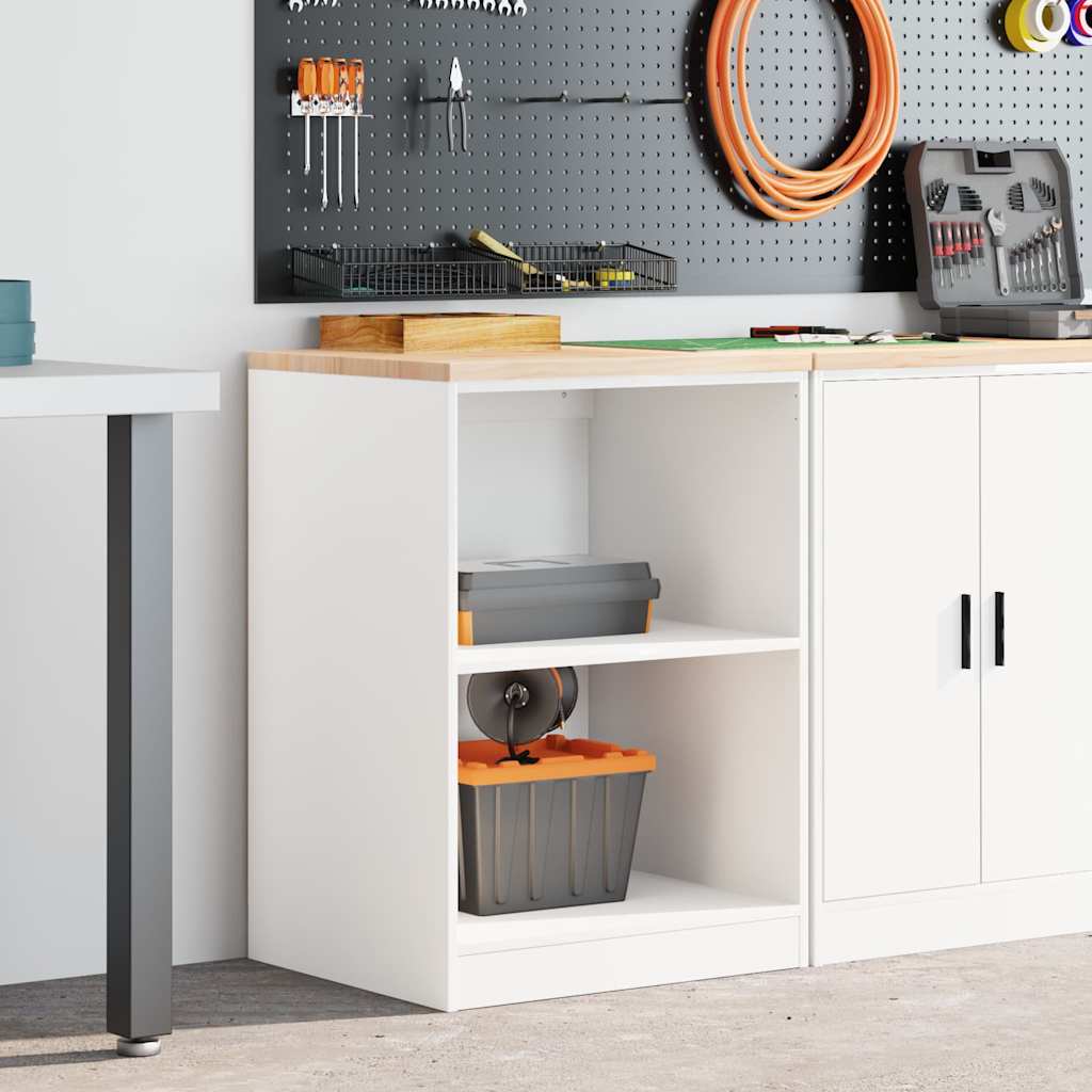 vidaXL Dulap depozitare garaj alb 60x51x85 cm lemn masiv de pin