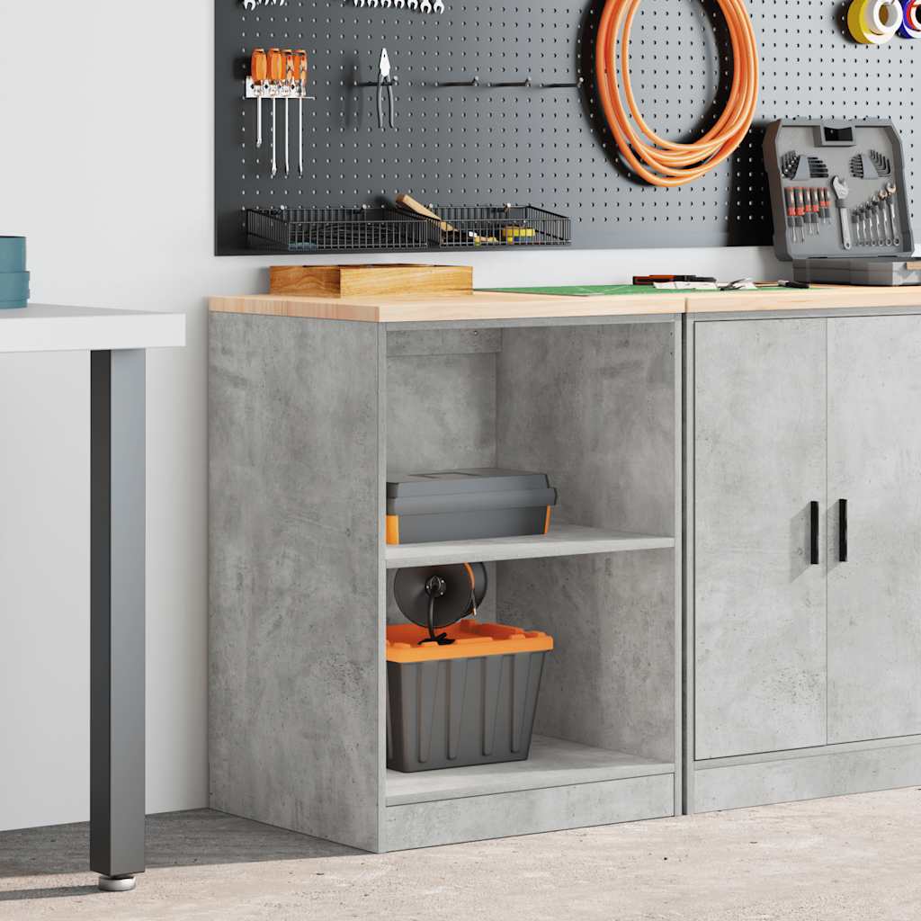 vidaXL Dulap depozitare garaj Beton Gri 60x51x85 cm lemn masiv de pin