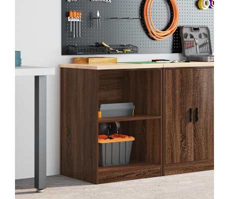 vidaXL Garažni ormar za odlaganje 60x51x85 cm masivne borovine