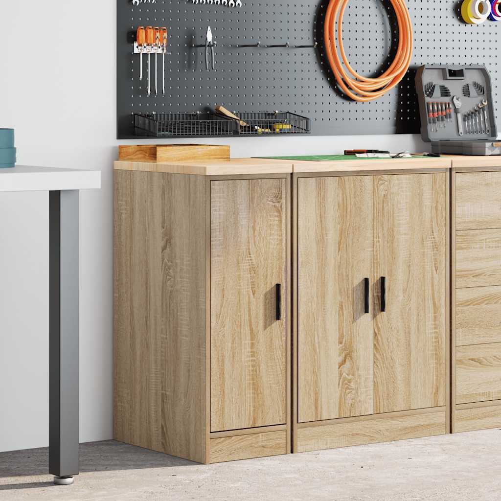 vidaXL Dulap depozitare garaj Stejar Sonoma 30x51x85 cm lemn masiv pin