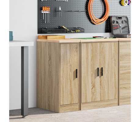 vidaXL ντουλάπι αποθήκευσης γκαράζ 30x51x85 εκ μασίφ ξύλο πεύκο