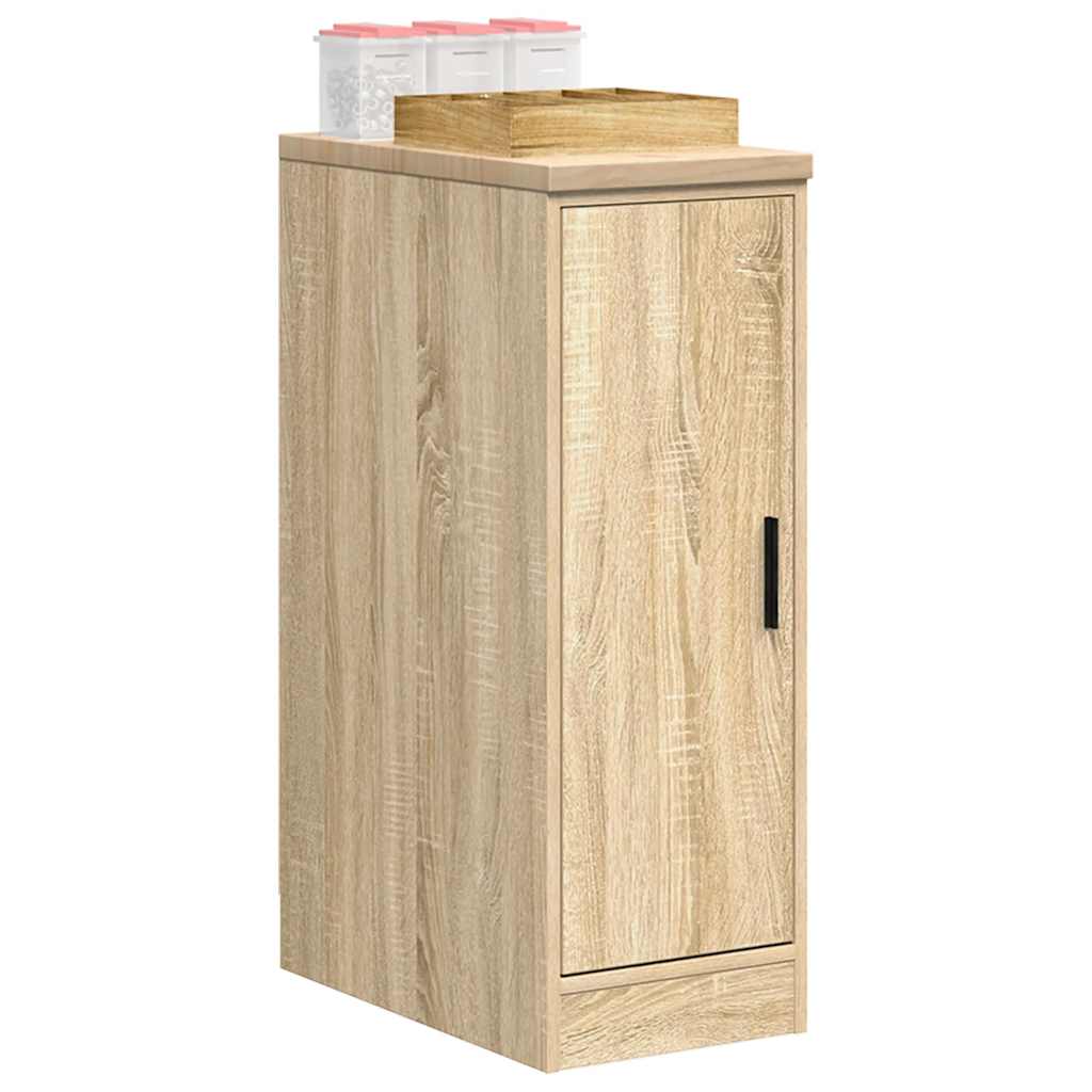 vidaXL Garageopbevaringsskab Sonoma eg 30x51x85cm Massivt træ Fyrretræ