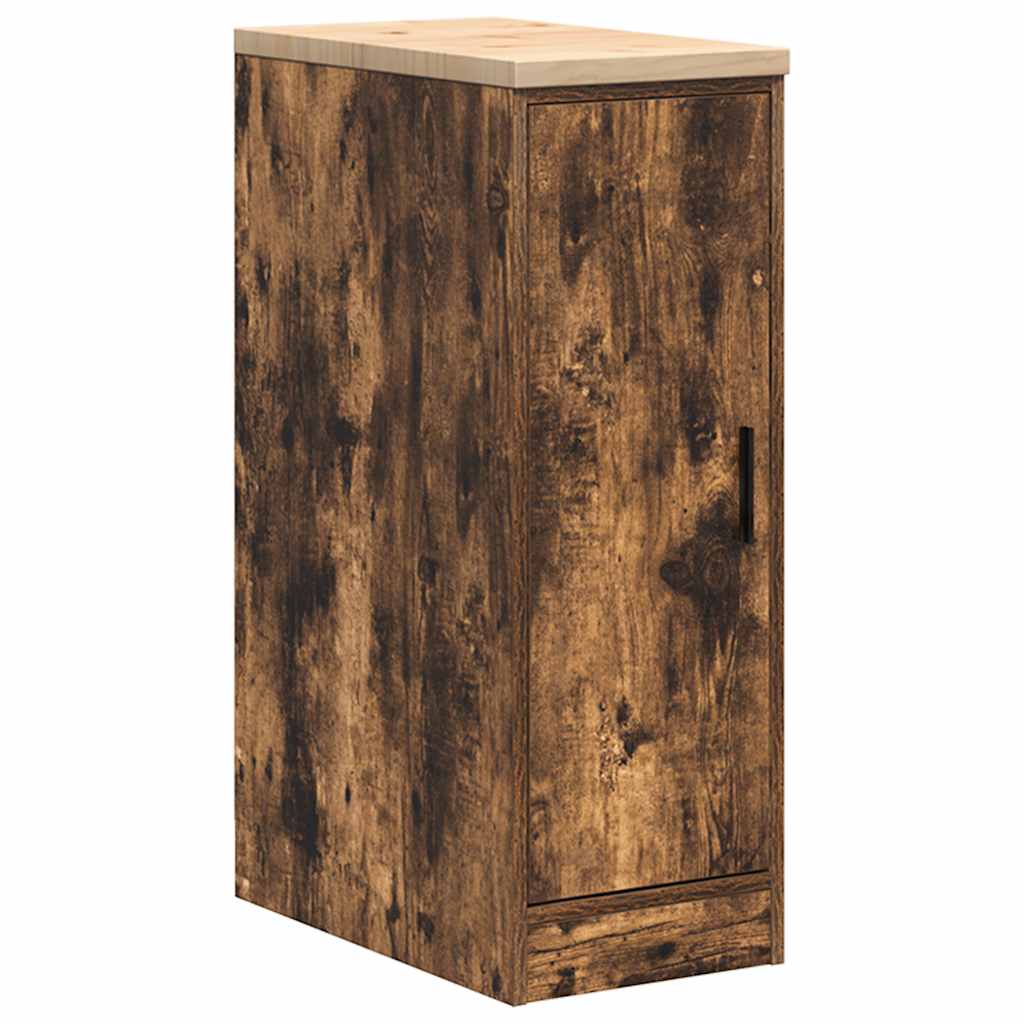 vidaXL Dulap de depozitare pentru garaj stejar afumat 30x51x85 cm