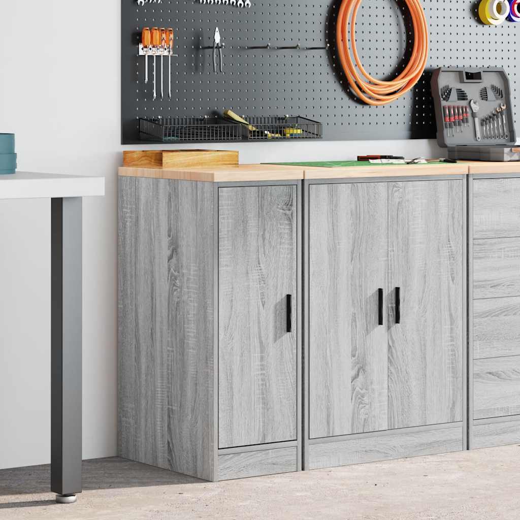 vidaXL Dulap depozitare garaj gri Sonoma 30x51x85 cm