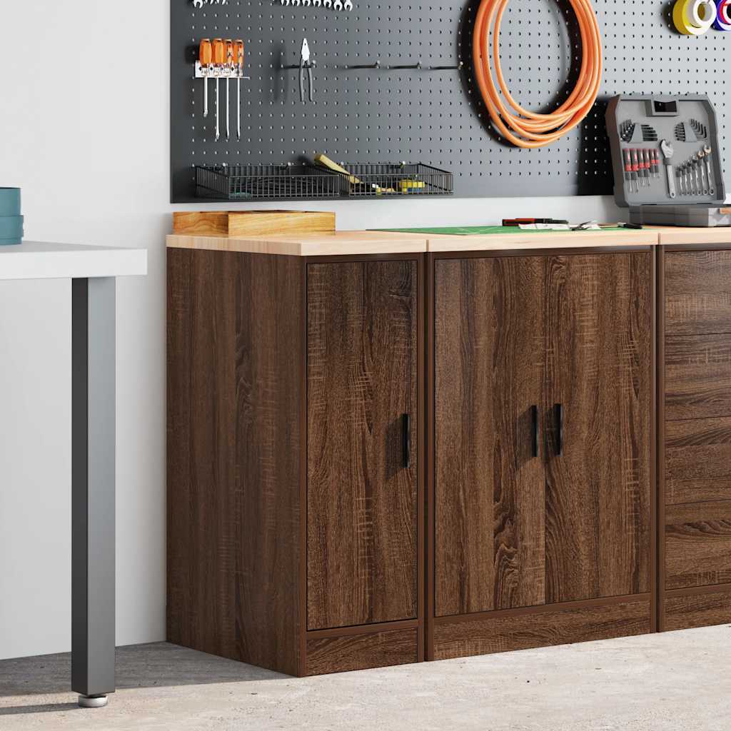 vidaXL Dulap depozitare garaj stejar maro 30x51x85 cm
