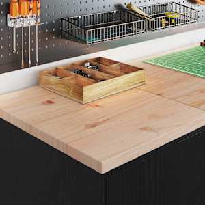 vidaXL Armoire de rangement de garage noir 40x51x85 cm bois de pin